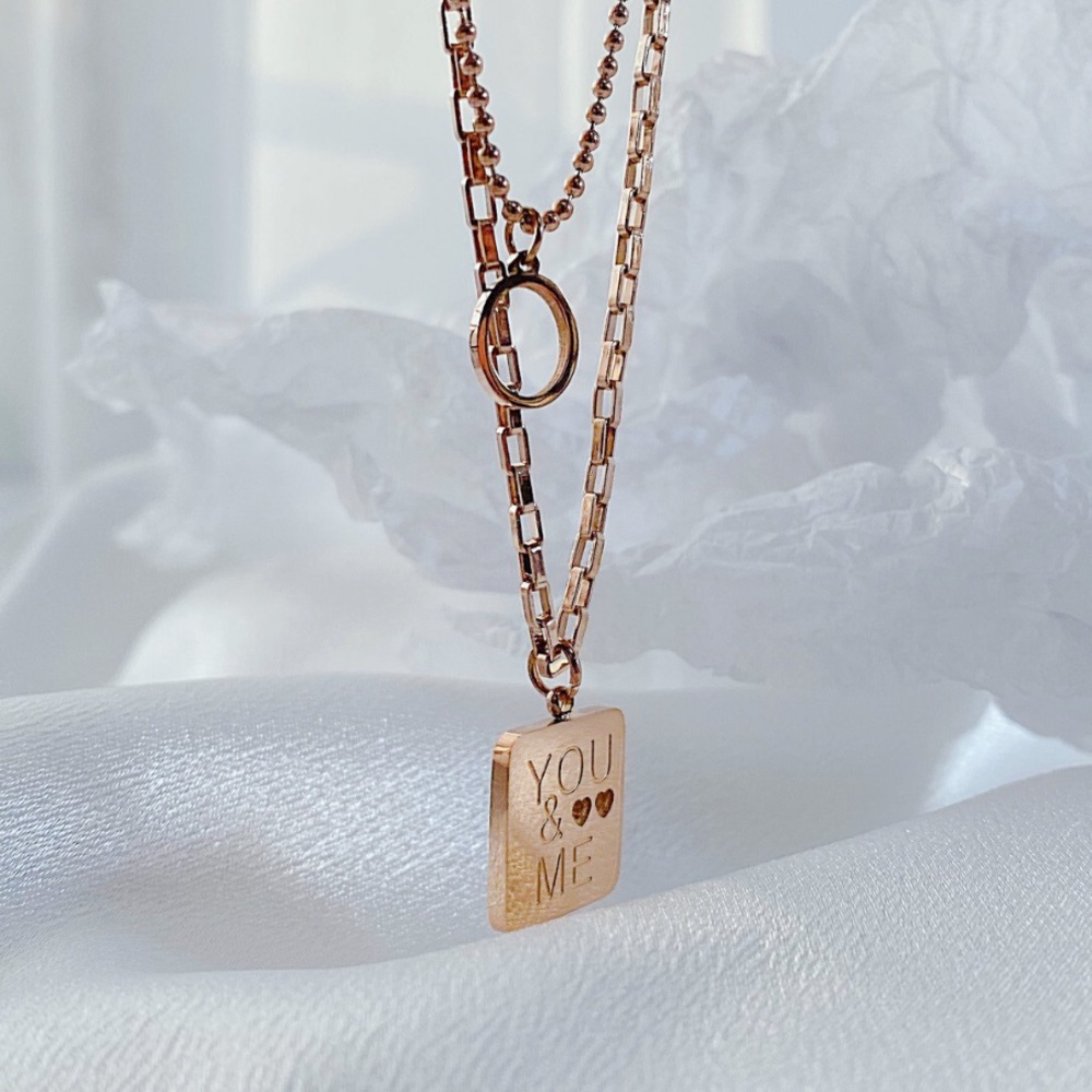 Sold.          New. Square / Layered Necklace.